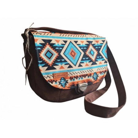 Torebka listonoszka w stylu etno