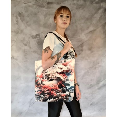 Torba w stylu orientalnym ze smokiem