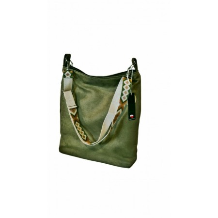 Zielona torba worek boho