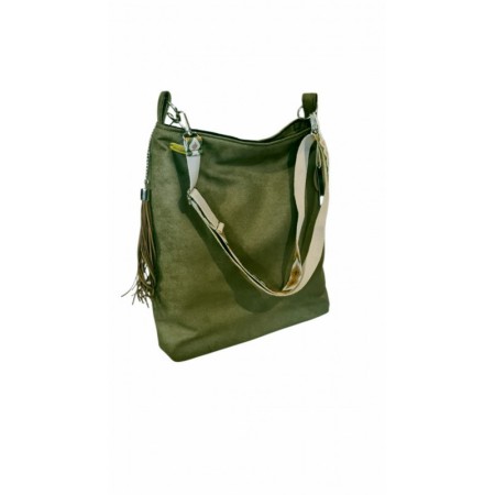 Zielona torba worek boho