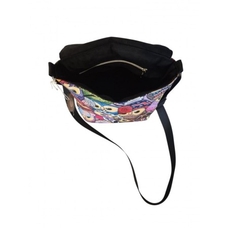 Torebka młodzieżowa w sowy w stylu vintage