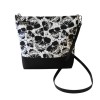 Torebka czaszki czarno-białe