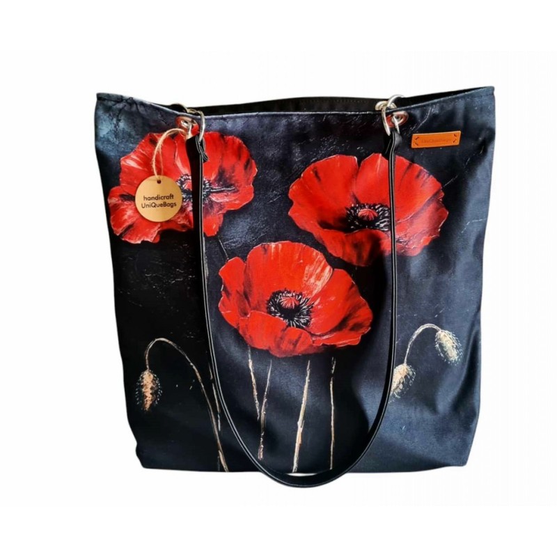 Duża torba w kwiatowy wzór