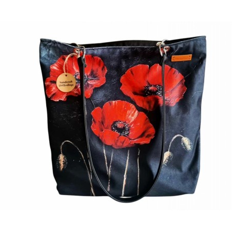 Duża torba w kwiatowy wzór