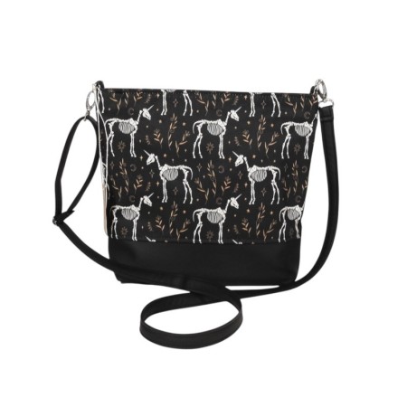 Torebka jednorożce szkielety  w stylu gothic