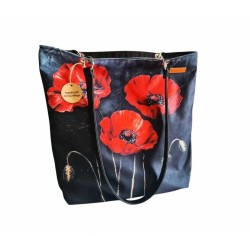Duża torba w kwiatowy wzór