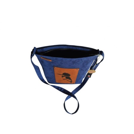 Torebka handmade z zimorodkiem grawer