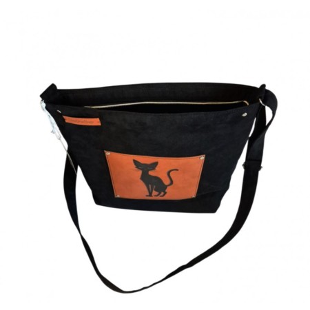 Torebka z czarnym kotem