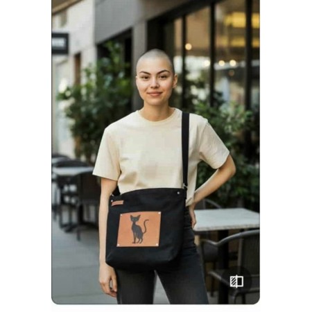Torebka z czarnym kotem