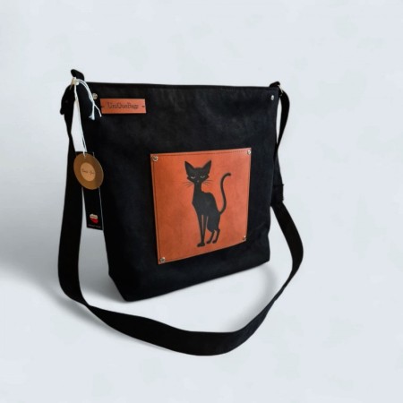 Torebka z czarnym kotem