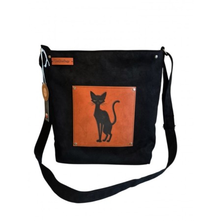 Torebka z czarnym kotem