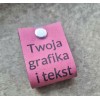 Duża metka składana z nitem personalizowana