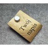 Złota metka personalizowana z nitem