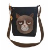 Torebka w urocze, grawerowane na skórze kotki