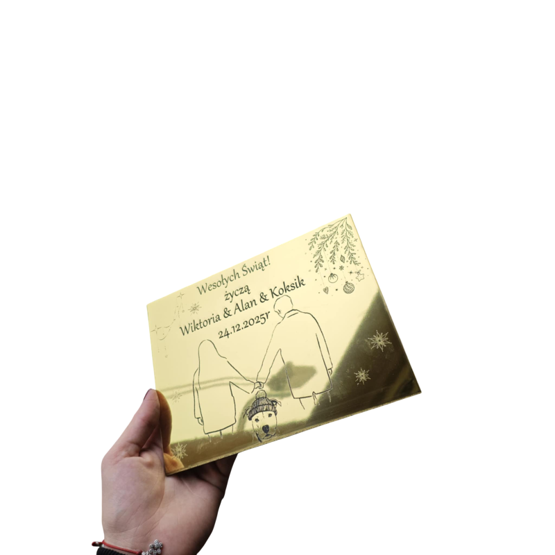 Akrylowa płytka prezentowa upominkowa