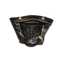 Duża torba na ramię z  nocnym motylem.