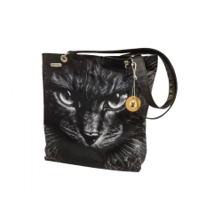 Duża torba na ramię z  nocnym motylem.