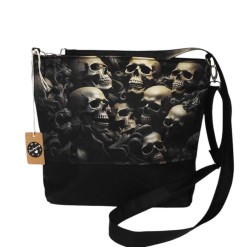 Torebka listonoszka w czaszki gothic