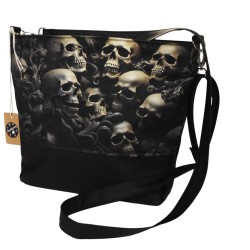 Torebka listonoszka w czaszki gothic