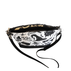 Schwarz-weiße Hexentasche