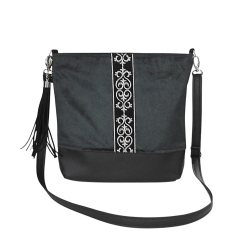 Welurowa torebka w stylu średniowiecznym