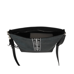 Welurowa torebka w średniowiecznym stylu