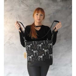 Torebka jednorożce szkielety  w stylu gothic