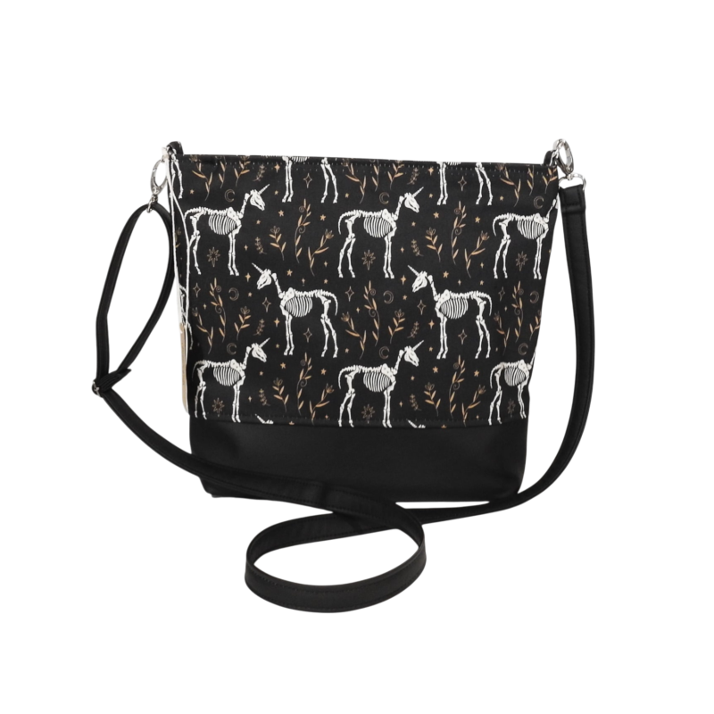 Torebka jednorożce szkielety  w stylu gothic