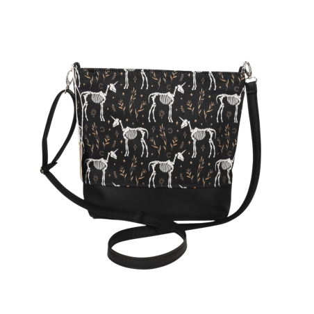 Torebka jednorożce szkielety  w stylu gothic