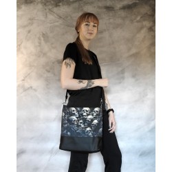 Torebka listonoszka w czaszki gothic